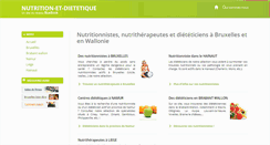 Desktop Screenshot of nutrition-et-dietetique.be